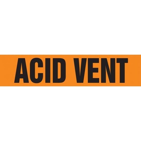 Accuform ASME ANSI PIPE MARKER ACID VENT RPK111STF RPK111STF